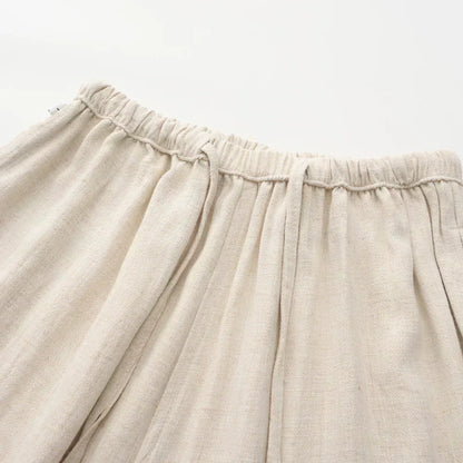 Slim Fit Linen Trousers