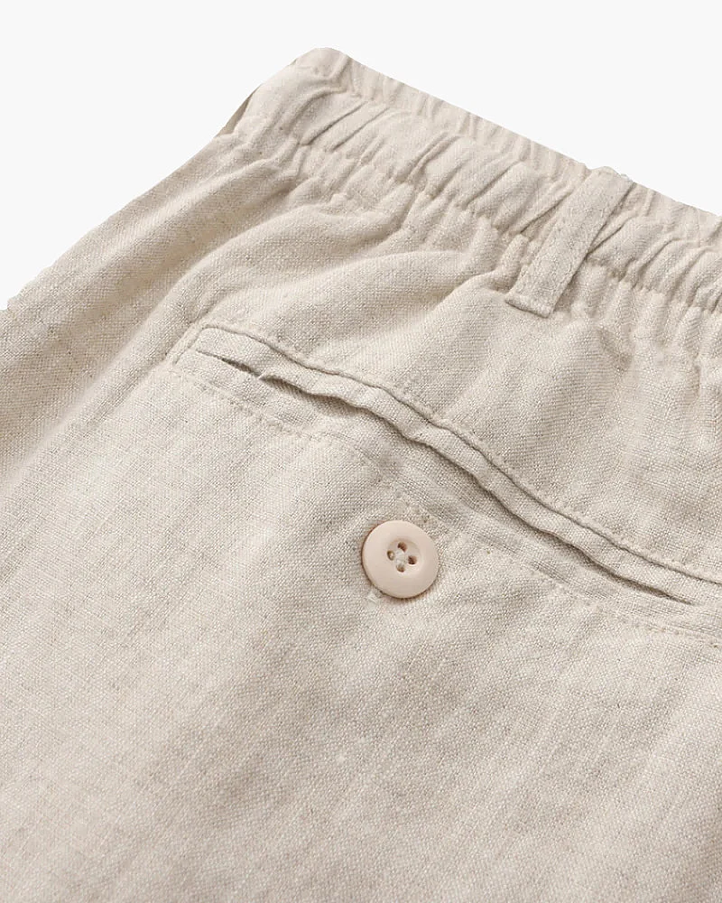Linen Drawstring Shorts