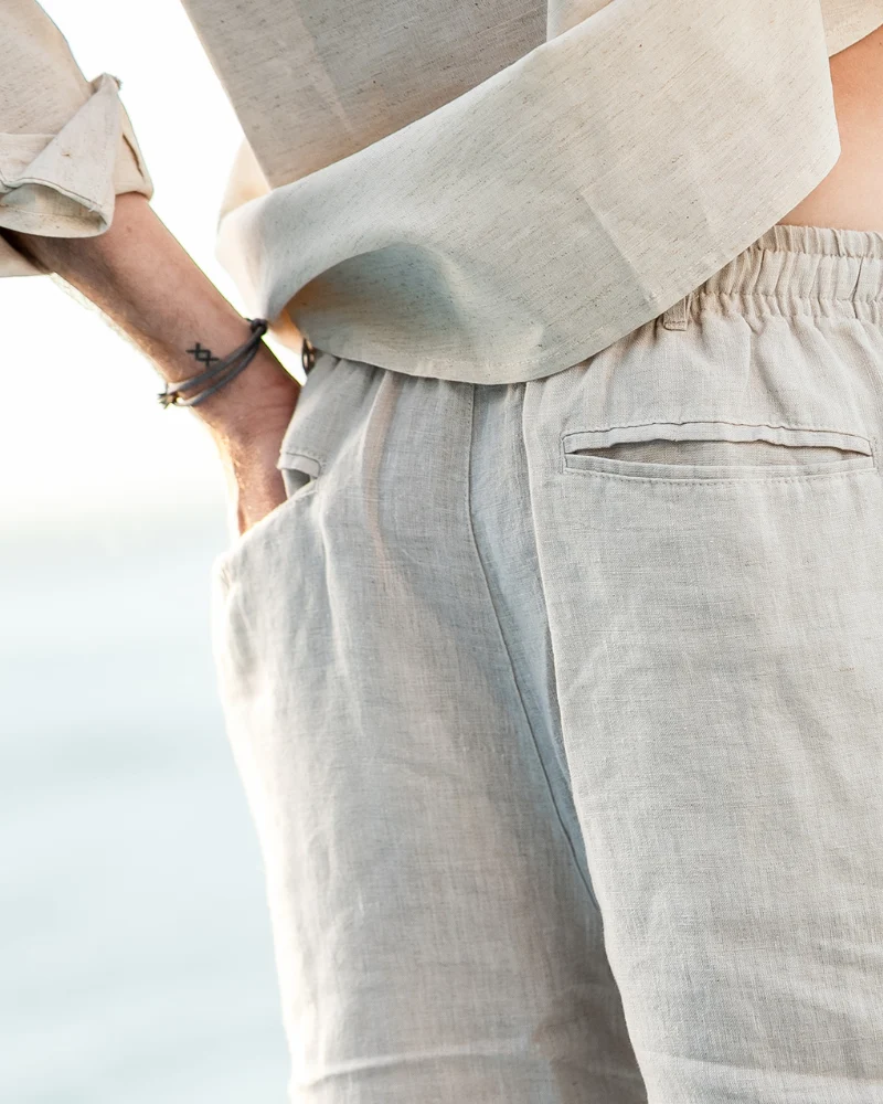 Linen Drawstring Shorts