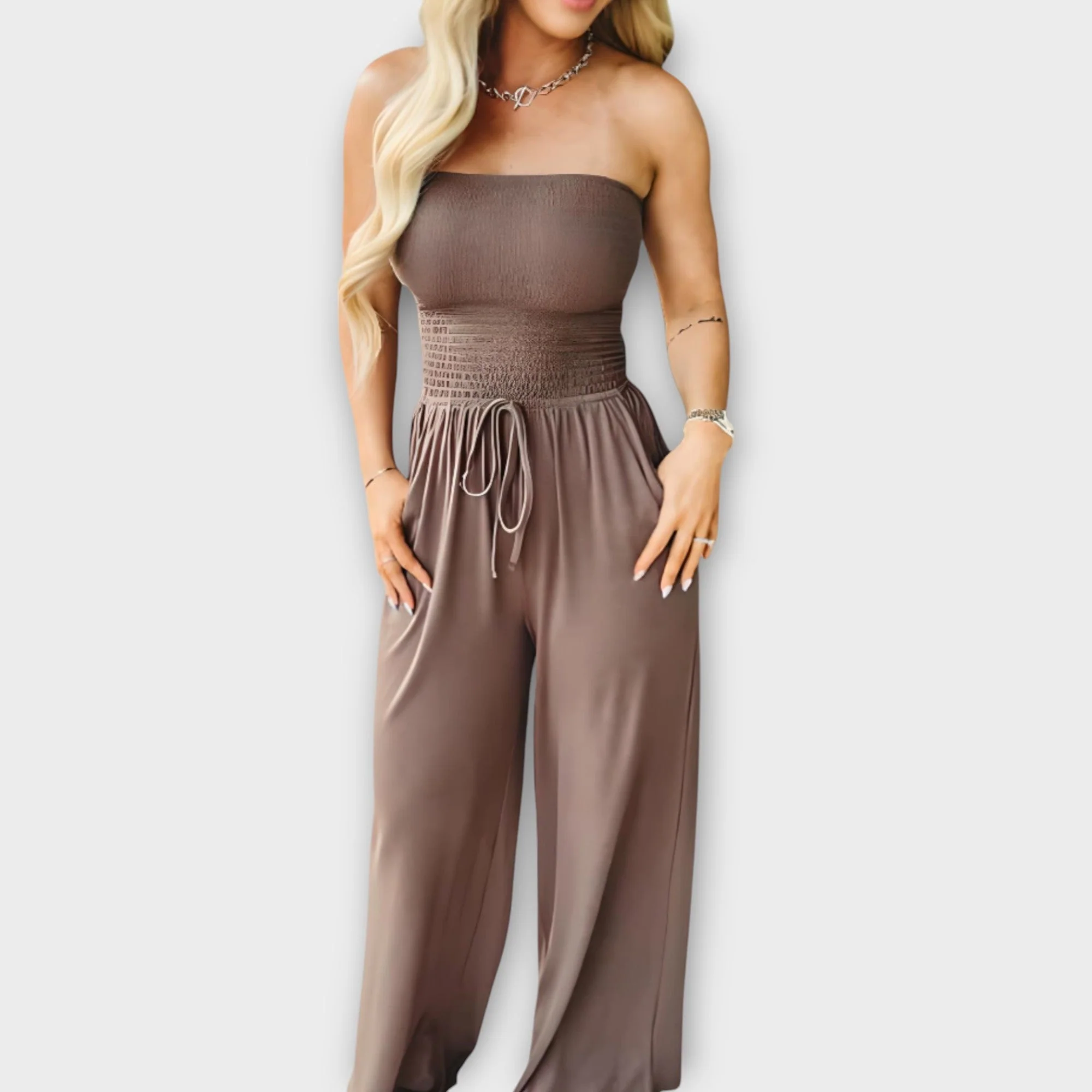 Anna Strapless Jumpsuit