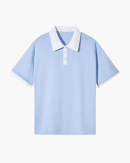 Contrast Collar Polo Shirt