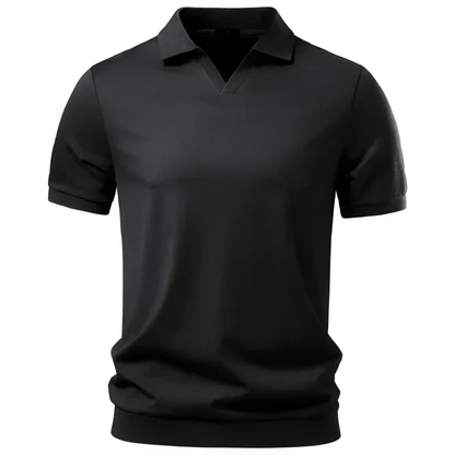 Breathable V-Neck Polo