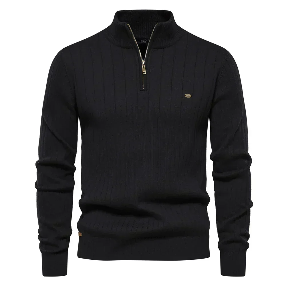 Zip-Up Knit Jumper