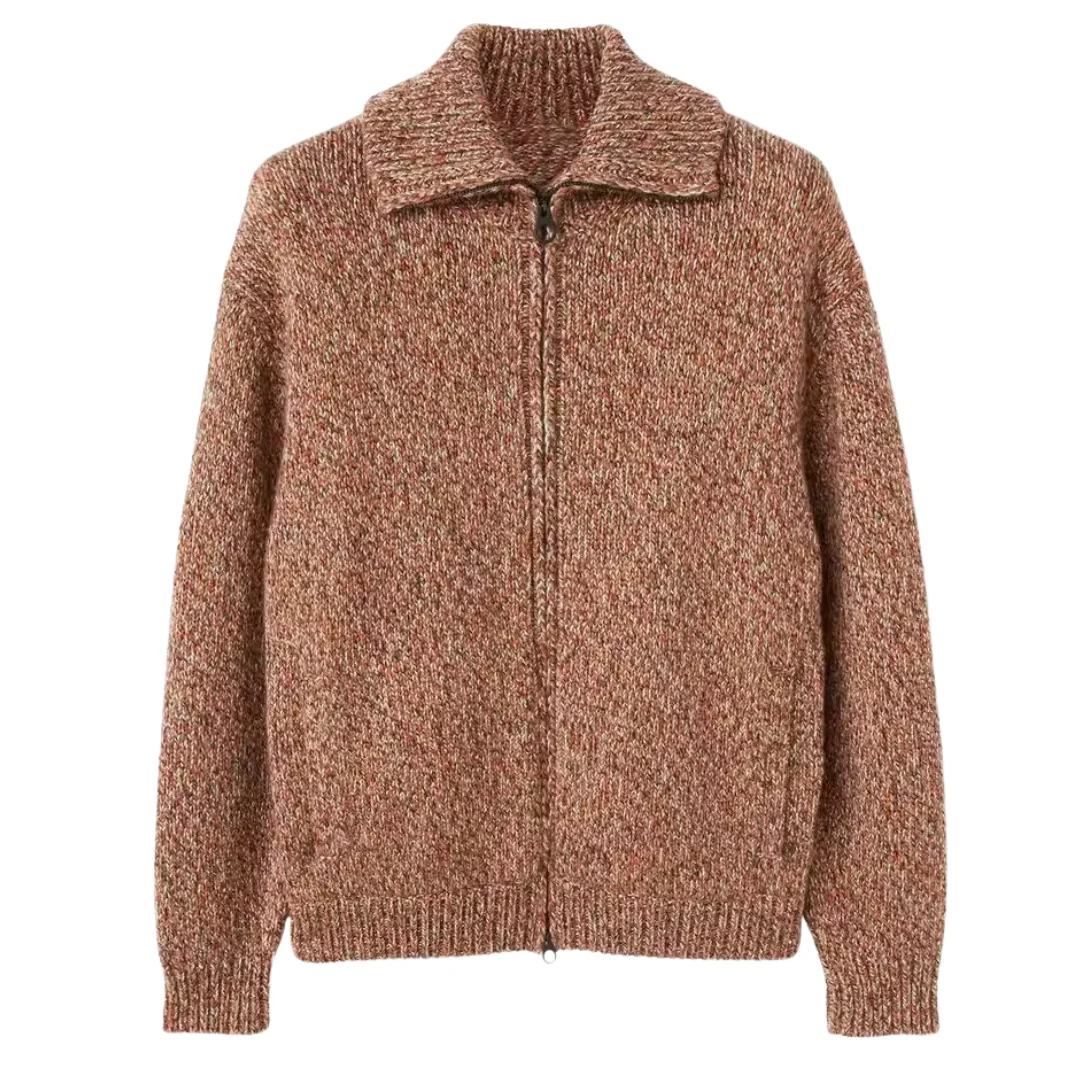 Zip Up Wool Blend Bomber