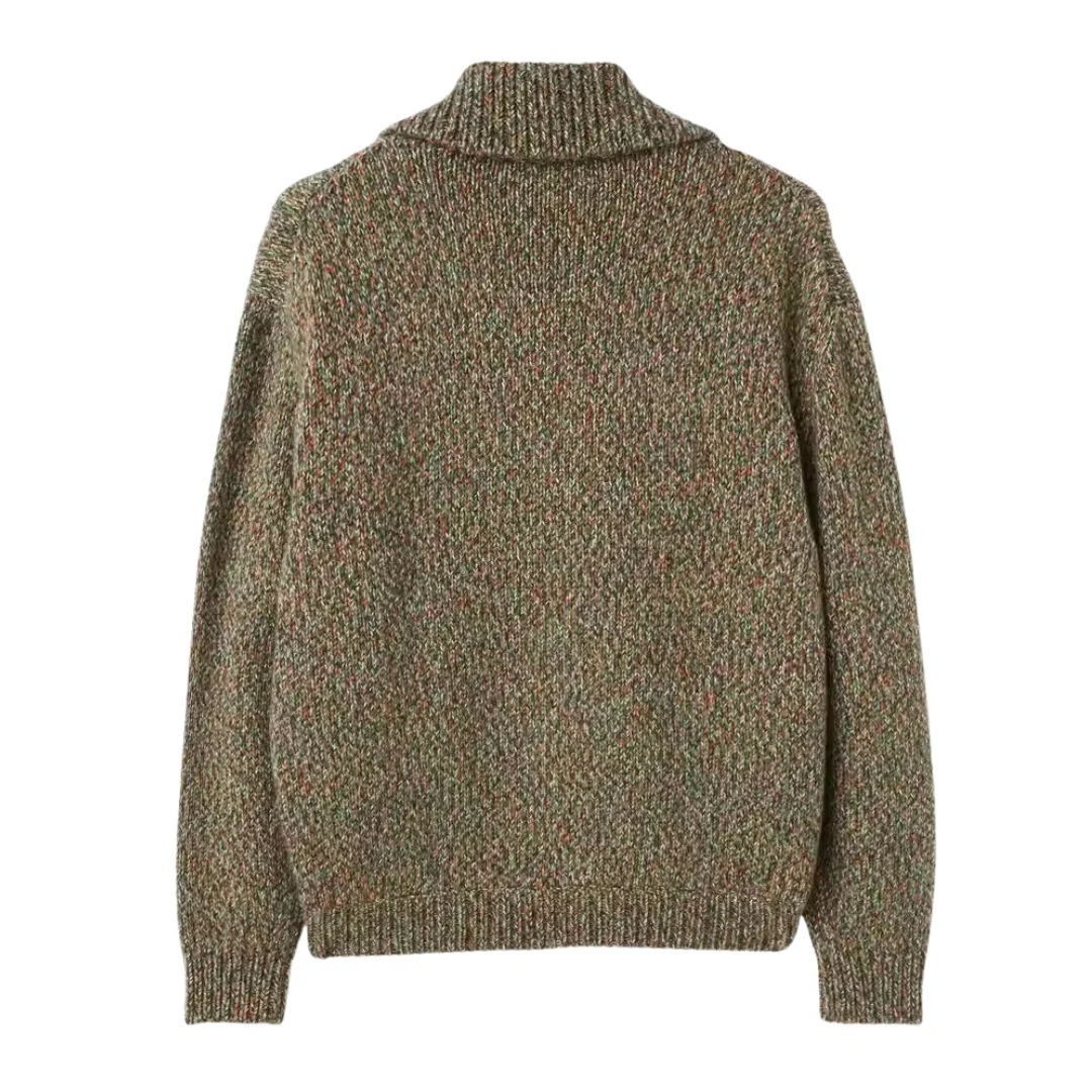 Zip Up Wool Blend Bomber