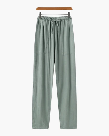 Slim Fit Linen Trousers