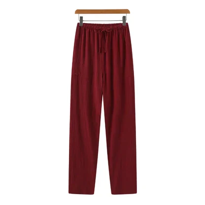 Slim Fit Linen Trousers
