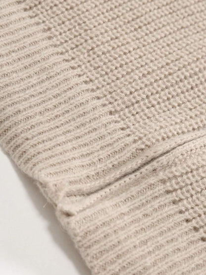 Zipped Knit Cardigan