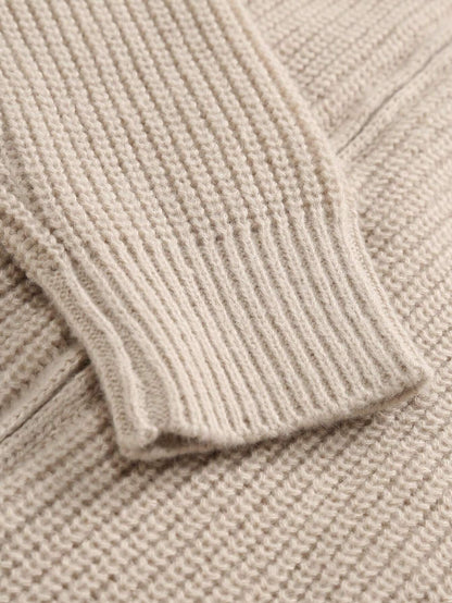 Zipped Knit Cardigan