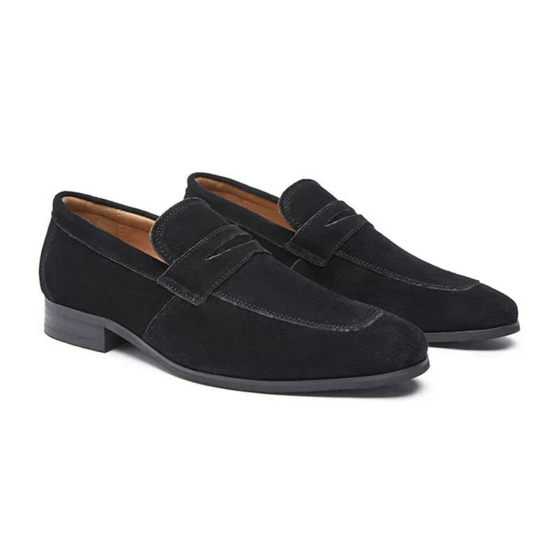 Suede Strap Moccasins