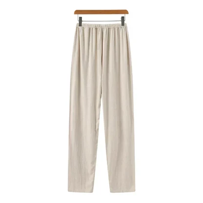Slim Fit Linen Trousers
