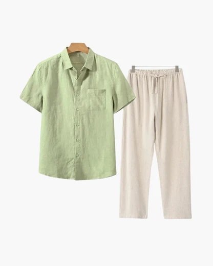 Linen Shirt and Trouser Set