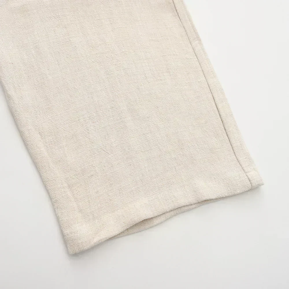 Slim Fit Linen Trousers