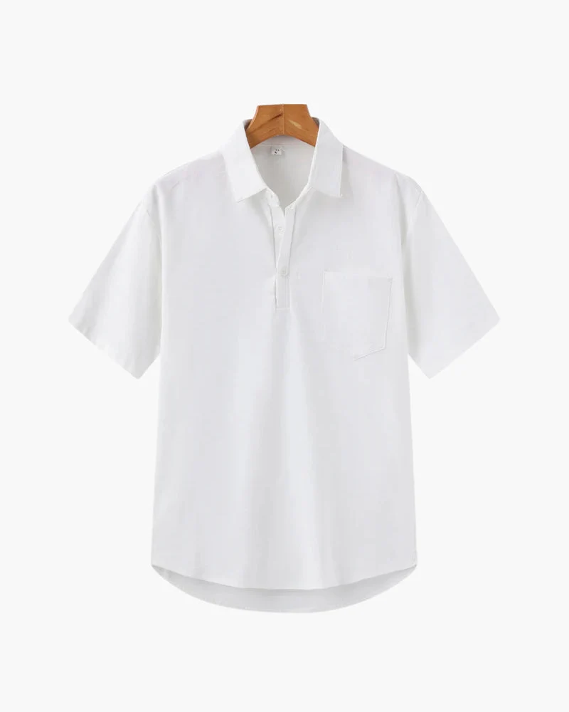 Oversized Linen Polo