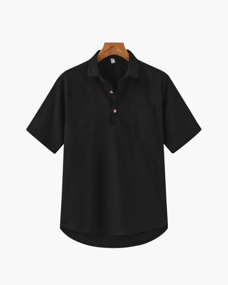 Oversized Linen Polo