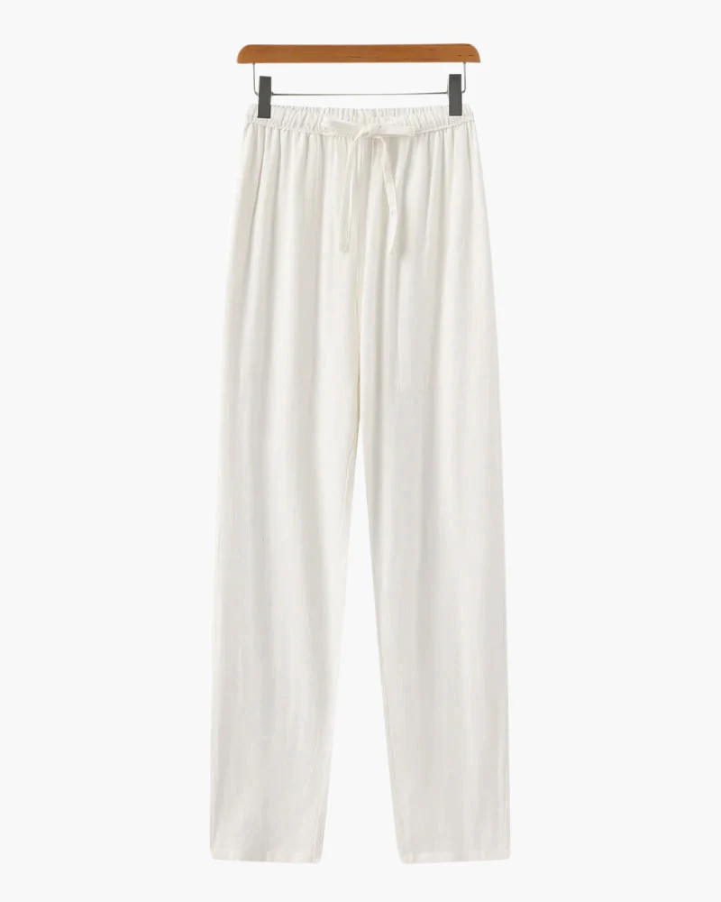 Slim Fit Linen Trousers