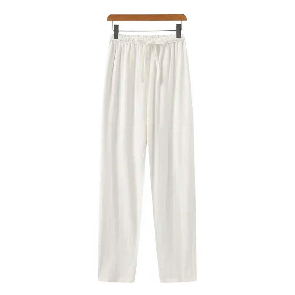 Slim Fit Linen Trousers