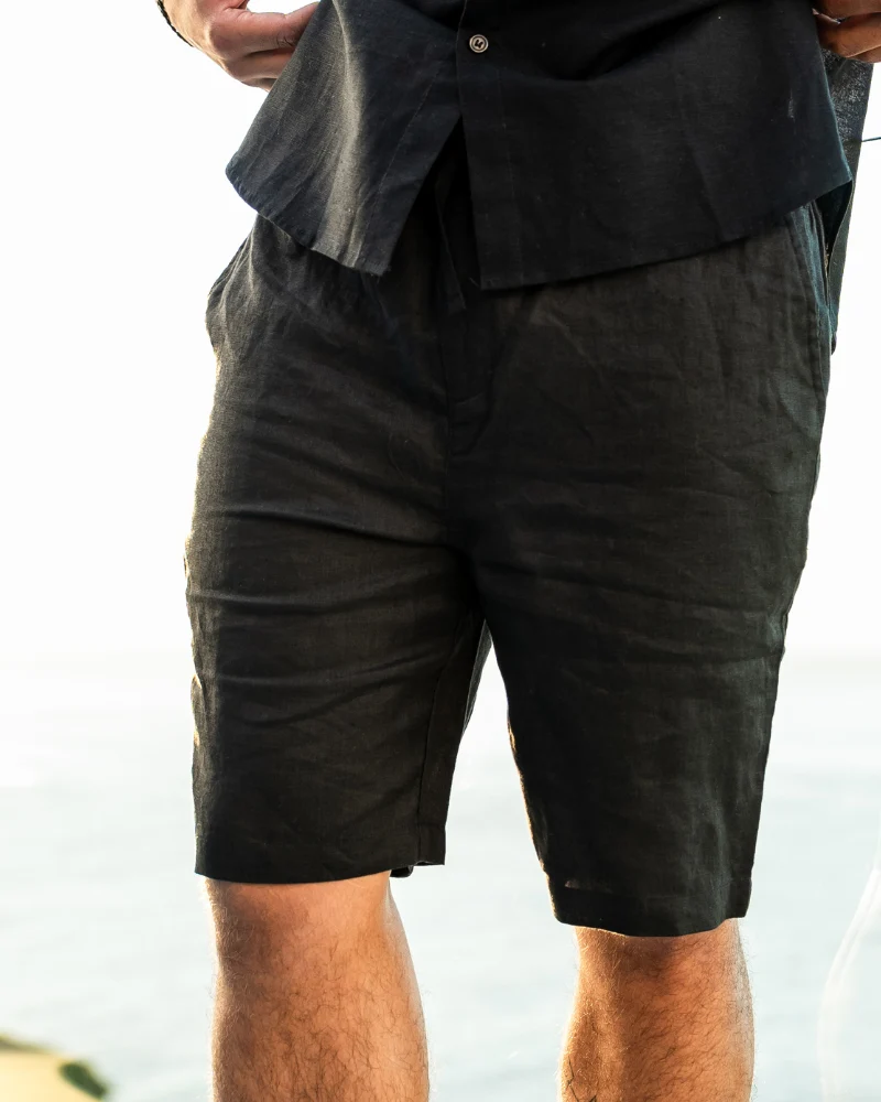Linen Drawstring Shorts