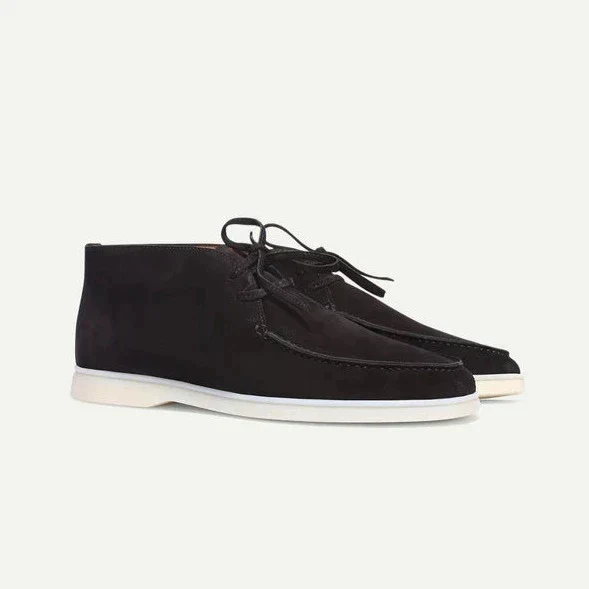 Lace-Up Suede Shoes