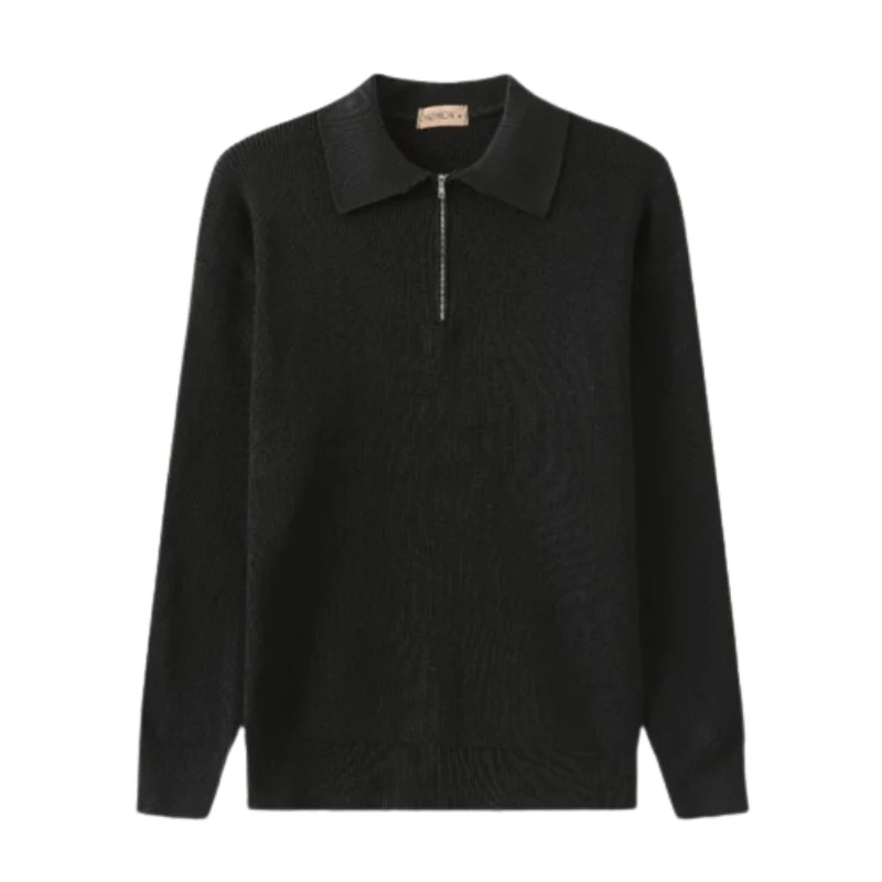 Long Sleeve Polo Sweatshirt