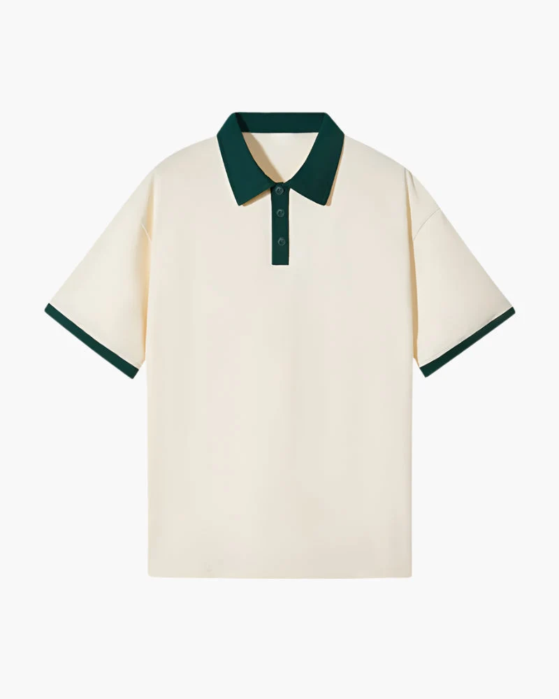 Contrast Collar Polo Shirt