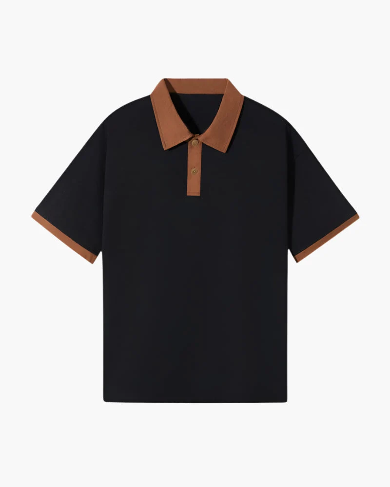 Contrast Collar Polo Shirt