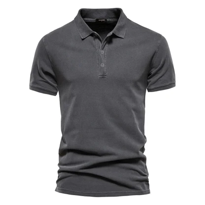 Cotton Button Polo