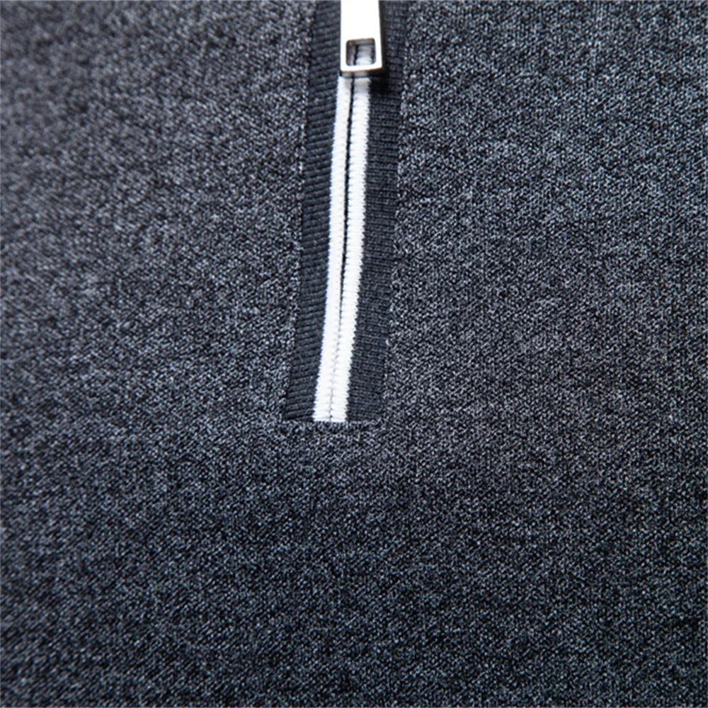 Zip Neck Cotton Polo