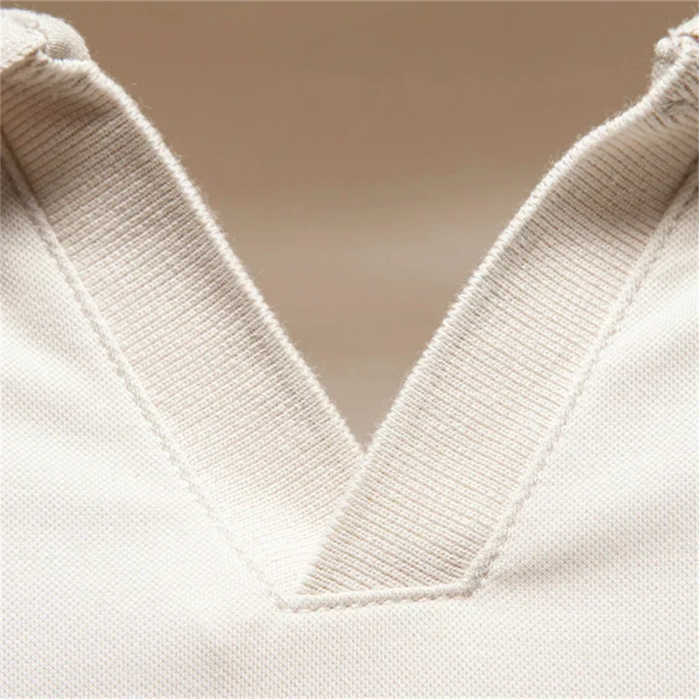 Breathable V-Neck Polo