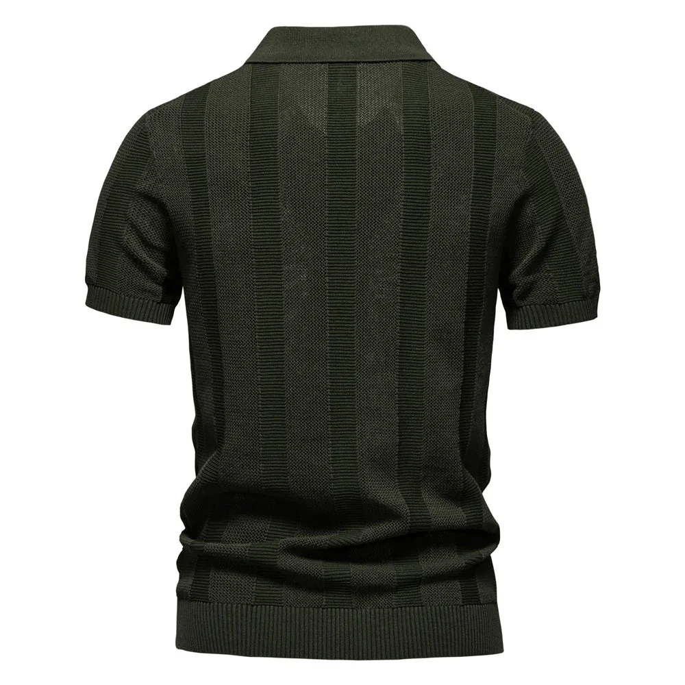 Striped Cotton Polo
