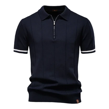 Slim Fit Zip Polo