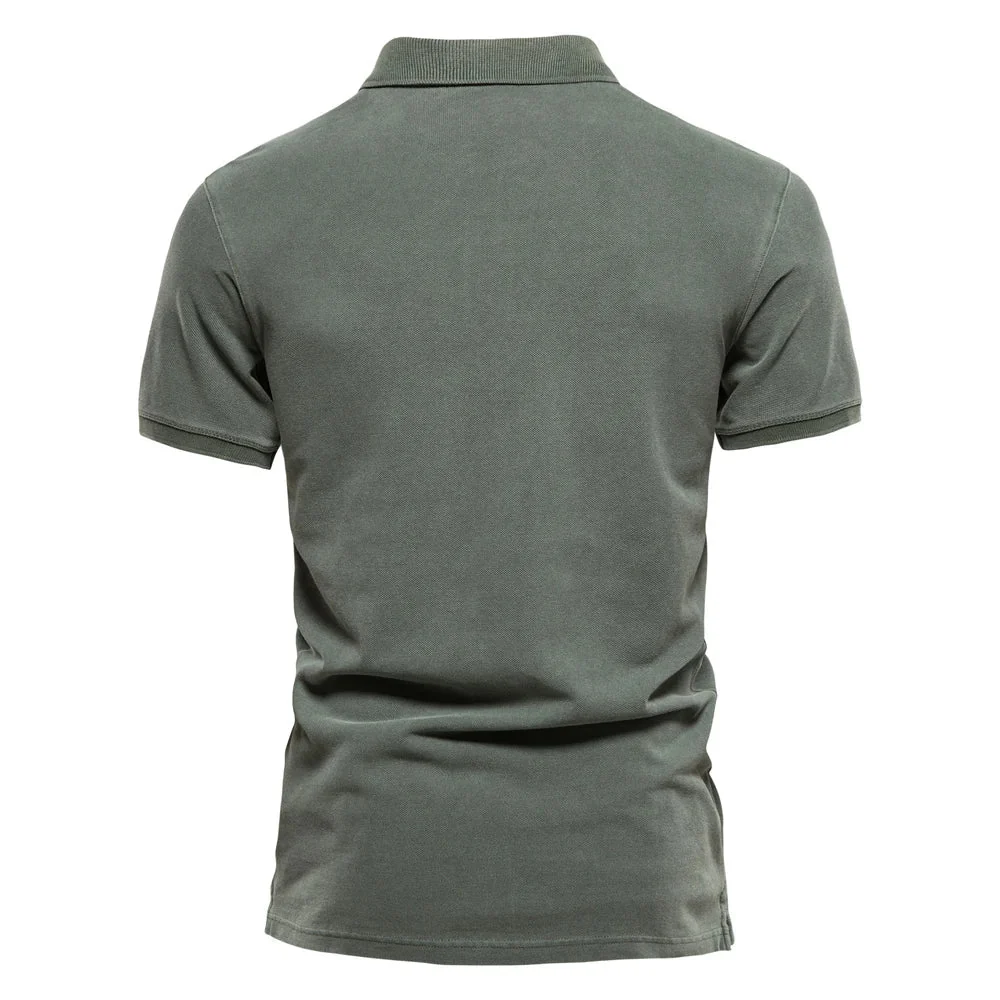 Cotton Button Polo