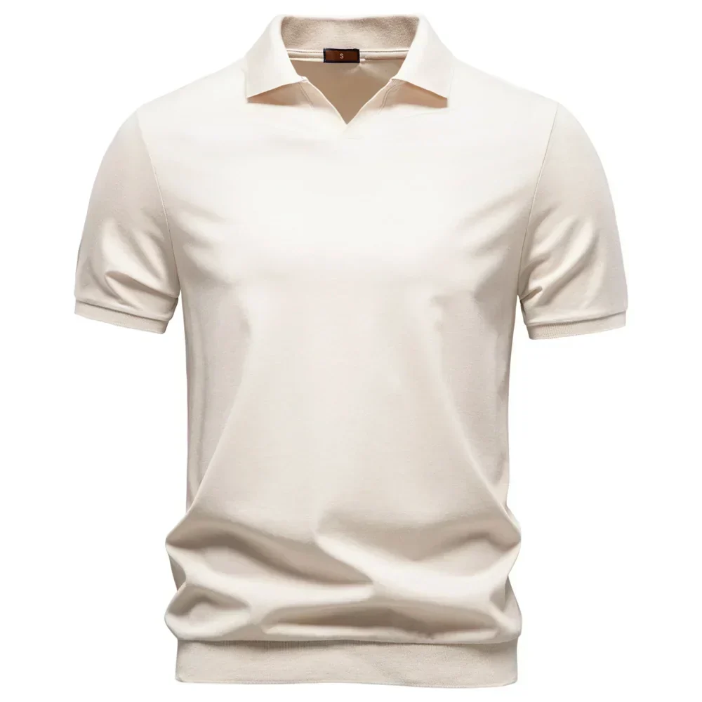 Breathable V-Neck Polo
