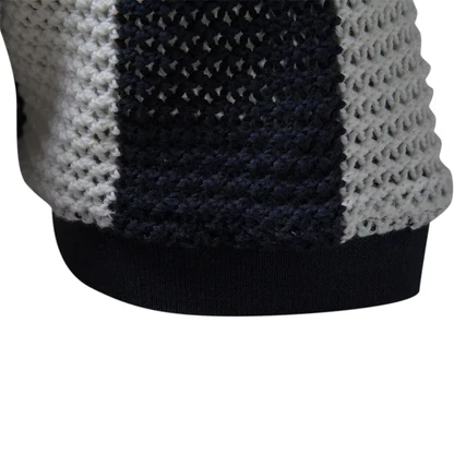Open Weave Stripe Polo