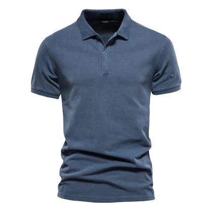 Cotton Button Polo