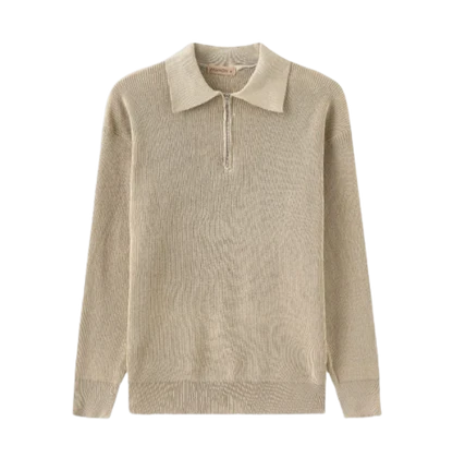 Long Sleeve Polo Sweatshirt