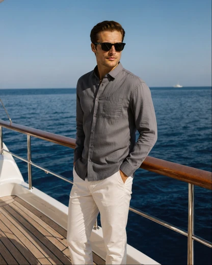 Linen Long Sleeve Shirt