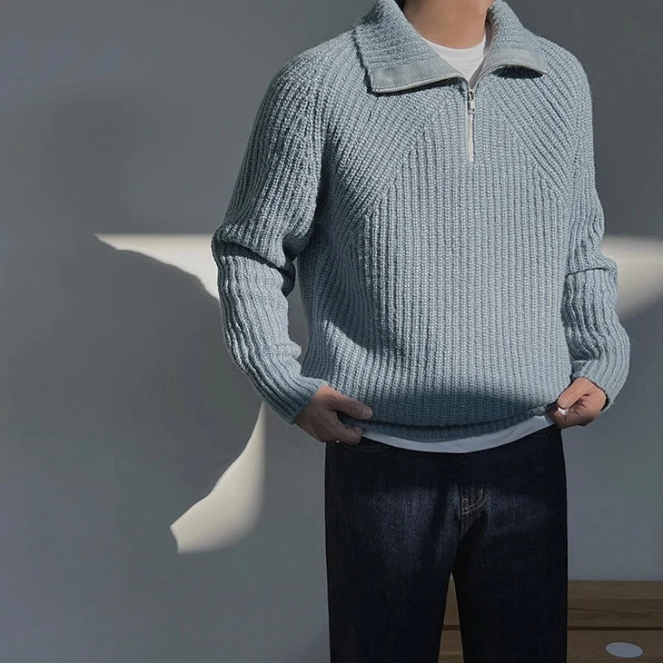 Quarter Zip Knit Jumper