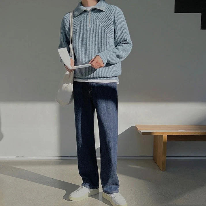 Quarter Zip Knit Jumper